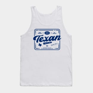 Original Texan Cool Vintage Dark Stamp Print Texas Resident Gift Tank Top